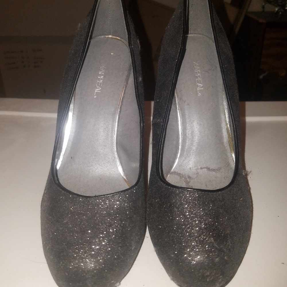 Sparkly high heels